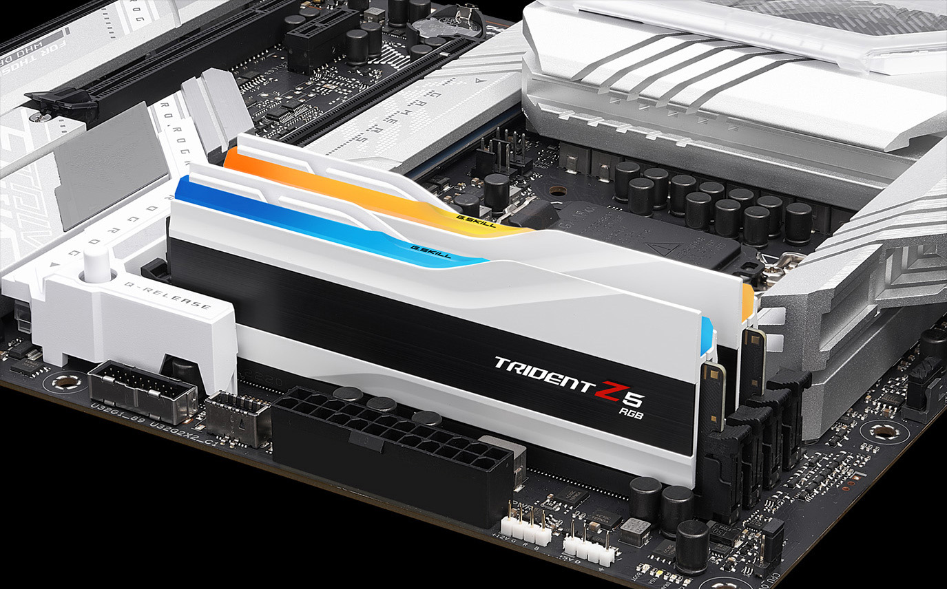 Buy G.skill Trident Z5 Rgb 32gb (16gbx2) Ddr5 6000mhz Memory (White ...